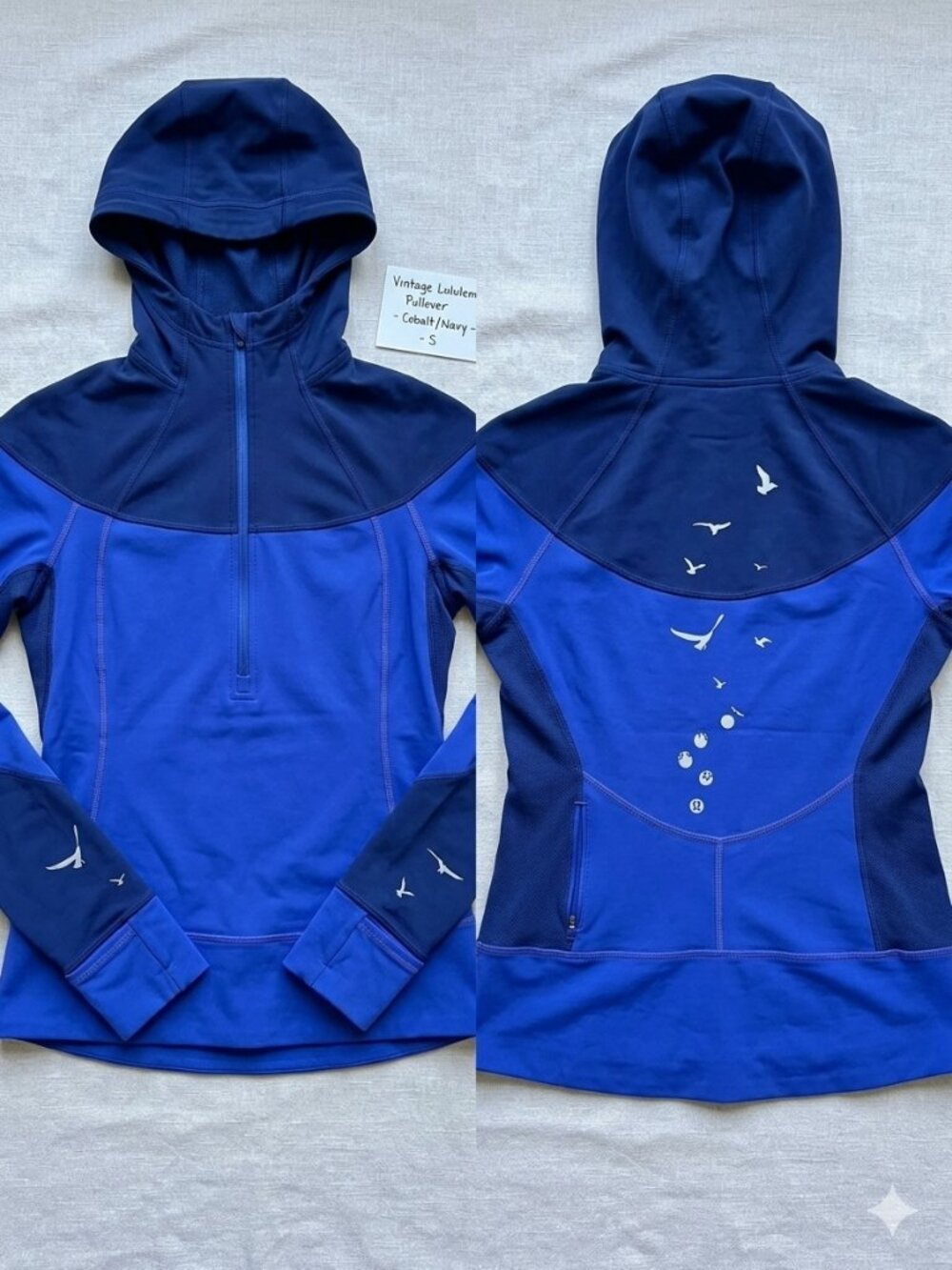 RARE Vintage Lululemon Run Pullover Birds in Flight Size 6